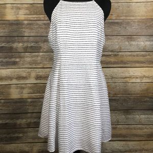 Papaya Backless Striped Halter Sundress NWT